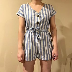 Striped romper